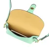 Luka 24-076 türkiz női bőr oldaltáska, crossbody 22 x 15 x 6 cm