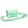Luka 24-076 türkiz női bőr oldaltáska, crossbody 22 x 15 x 6 cm