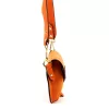 Luka 24-071 mandarin narancssárga női velúr bőr oldaltáska 22.5 x 14.5 x 4.5 cm