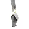 Luka 24-071 szürke női velúr bőr  oldaltáska 22.5 x 14.5 x 4.5 cm