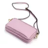 Luka 26-088 levendula lila női bőr oldaltáska, crossbody 22 x 13 x 7 cm