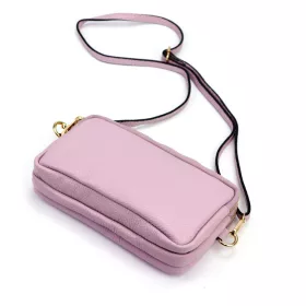  Luka 26-088 levendula lila női bőr oldaltáska, crossbody 22 x 13 x 7 cm