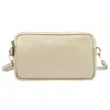 Luka 26-088 bézs női bőr oldaltáska, crossbody 22 x 13 x 7 cm