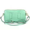 Luka 26-088 türkiz női bőr oldaltáska, crossbody 22 x 13 x 7 cm
