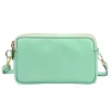Luka 26-088 türkiz női bőr oldaltáska, crossbody 22 x 13 x 7 cm