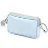 Luka 26-088 babakék női bőr oldaltáska, crossbody 22 x 13 x 7 cm