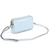 Luka 26-088 babakék női bőr oldaltáska, crossbody 22 x 13 x 7 cm