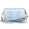 Luka 26-088 babakék női bőr oldaltáska, crossbody 22 x 13 x 7 cm