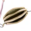 Luka 26-088 pasztell rózsaszín női bőr oldaltáska, crossbody 22 x 13 x 7 cm