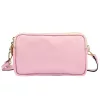 Luka 26-088 pasztell rózsaszín női bőr oldaltáska, crossbody 22 x 13 x 7 cm