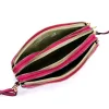 Luka 26-088 magenta női bőr oldaltáska, crossbody 22 x 13 x 7 cm