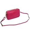 Luka 26-088 magenta női bőr oldaltáska, crossbody 22 x 13 x 7 cm