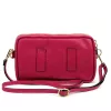 Luka 26-088 magenta női bőr oldaltáska, crossbody 22 x 13 x 7 cm