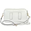 Luka 26-088 fehér női bőr oldaltáska, crossbody 22 x 13 x 7 cm