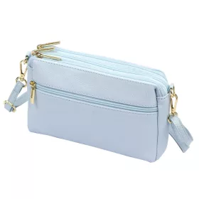   Luka 26-092 babakék női bőr oldaltáska, crossbody 23 x 15 x 7 cm