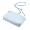 Luka 26-092 babakék női bőr oldaltáska, crossbody 23 x 15 x 7 cm
