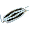 Luka 26-092 babakék női bőr oldaltáska, crossbody 23 x 15 x 7 cm