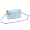 Luka 26-092 babakék női bőr oldaltáska, crossbody 23 x 15 x 7 cm