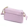 Luka 26-092 levendula lila női bőr oldaltáska, crossbody 23 x 15 x 7 cm