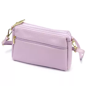   Luka 26-092 levendula lila női bőr oldaltáska, crossbody 23 x 15 x 7 cm