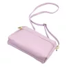 Luka 26-092 levendula lila női bőr oldaltáska, crossbody 23 x 15 x 7 cm