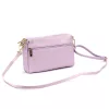 Luka 26-092 levendula lila női bőr oldaltáska, crossbody 23 x 15 x 7 cm