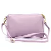 Luka 26-092 levendula lila női bőr oldaltáska, crossbody 23 x 15 x 7 cm