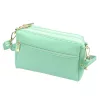 Luka 26-092 türkiz női bőr oldaltáska, crossbody 23 x 15 x 7 cm