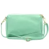 Luka 26-092 türkiz női bőr oldaltáska, crossbody 23 x 15 x 7 cm