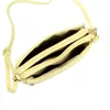 Luka 26-092 halvány sárga női bőr oldaltáska, crossbody 23 x 15 x 7 cm