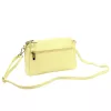 Luka 26-092 halvány sárga női bőr oldaltáska, crossbody 23 x 15 x 7 cm