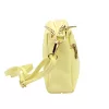 Luka 26-092 halvány sárga női bőr oldaltáska, crossbody 23 x 15 x 7 cm