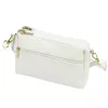 Luka 26-092 fehér női bőr oldaltáska, crossbody 23 x 15 x 7 cm