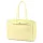 Camilla PREMIUM 10.004 pasztell sárga női bőr válltáska 37 x 24 x 14 cm