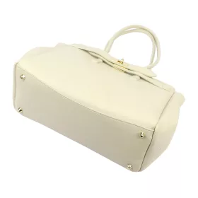   Camilla PREMIUM 10.004 bézs női bőr válltáska 37 x 24 x 14 cm