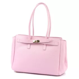   Camilla PREMIUM 10.004 rózsaszín női bőr válltáska 37 x 24 x 14 cm