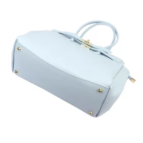   Camilla PREMIUM 10.004  pasztell kék női bőr válltáska 37 x 24 x 14 cm