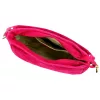 Luka 24-085 GOLD magenta női velúr bőr kézitáska 31 x 23 x 8 cm