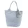 Luka 26-026 babakék női velúr bőr válltáska, shopper 40 x 37 x 13 cm