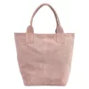 Luka 26-026 púder női velúr bőr válltáska, shopper 40 x 37 x 13 cm