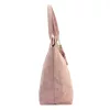Luka 26-026 púder női velúr bőr válltáska, shopper 40 x 37 x 13 cm