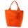 Luka 26-026 narancs női velúr bőr válltáska, shopper 40 x 35 x 18 cm