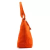 Luka 26-026 narancs női velúr bőr válltáska, shopper 40 x 35 x 18 cm