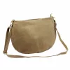 Luka 26-098 taupe női velúr bőr válltáska, oldaltáska 37 x 26 x 5 cm