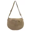 Luka 26-098 taupe női velúr bőr válltáska, oldaltáska 37 x 26 x 5 cm