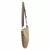 Luka 26-098 taupe női velúr bőr válltáska, oldaltáska 37 x 26 x 5 cm