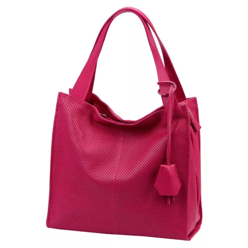 Luka 26-099 DOLLARO magenta női bőr kézitáska