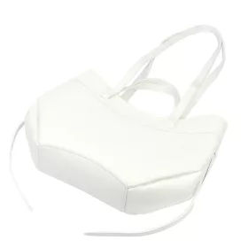   Luka 25-025 DOLLARO fehér női bőr kézitáska, válltáska 33 x 26 x 9 cm