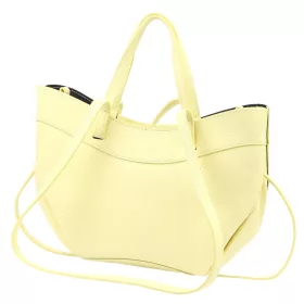   Luka 25-025 DOLLARO halvány sárga női bőr kézitáska, válltáska 33 x 26 x 9 cm