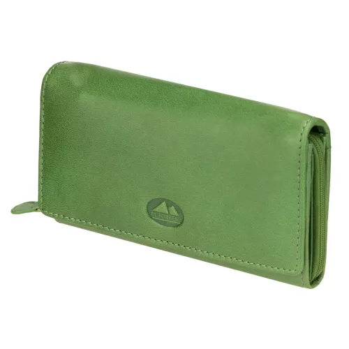 EL FORREST 920-151 RFID zöld női bőr pénztárca 16.5 x 8.5 x 3.5 cm 